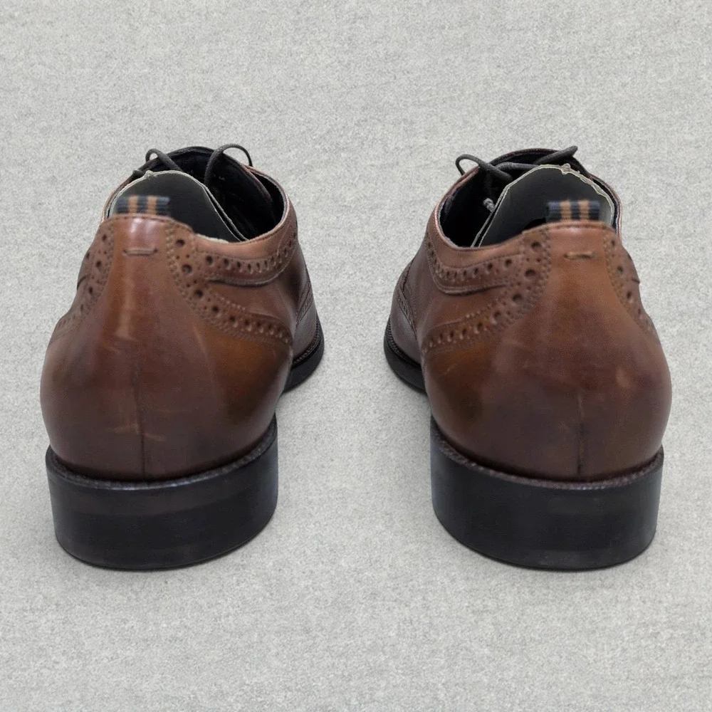 Cole Haan Jefferson Grand 2.0 Wingtip Oxford Shoes Men's Size 13M Tan C30100